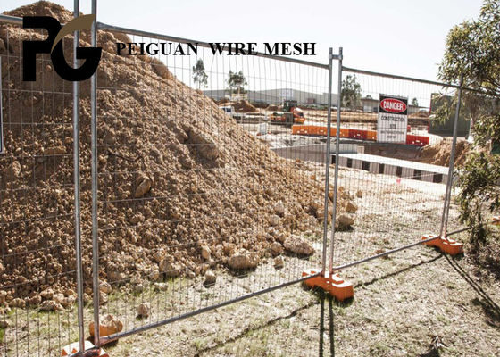 Filo di acciaio galvanizzato di recinzione temporaneo della costruzione smontabile
