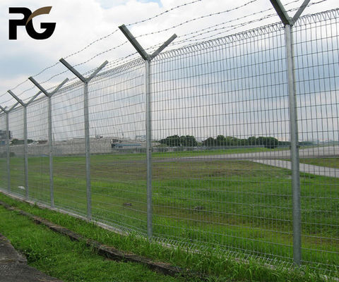 Aeroporto rivestito verde di For Building Site del recinto del filo spinato del rasoio Q235